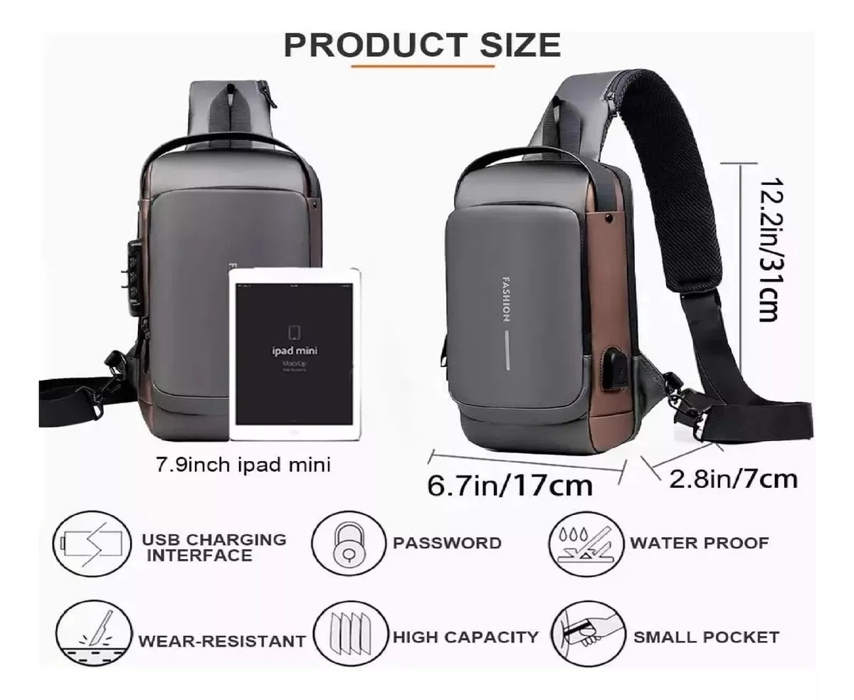 Bolso Antirrobo Con Puerto Usb